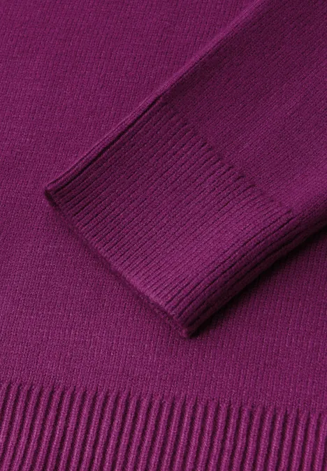 Kuscheliger V-Neck Pullover berry paradise