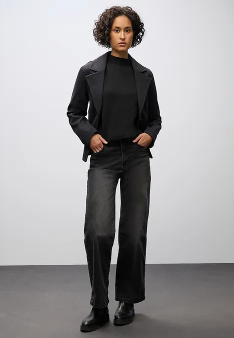 Ärmelloser Pullover Black