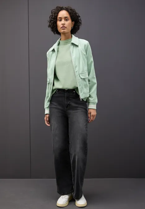 Ärmelloser Pullover serene green mel.