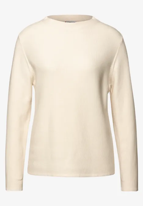 Strukturpullover soft beige