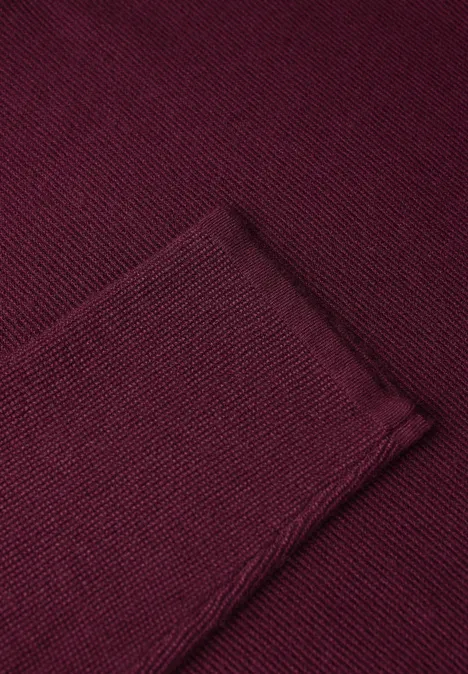 Strukturpullover noble red