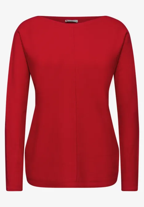Basic Dolman Pullover racing red