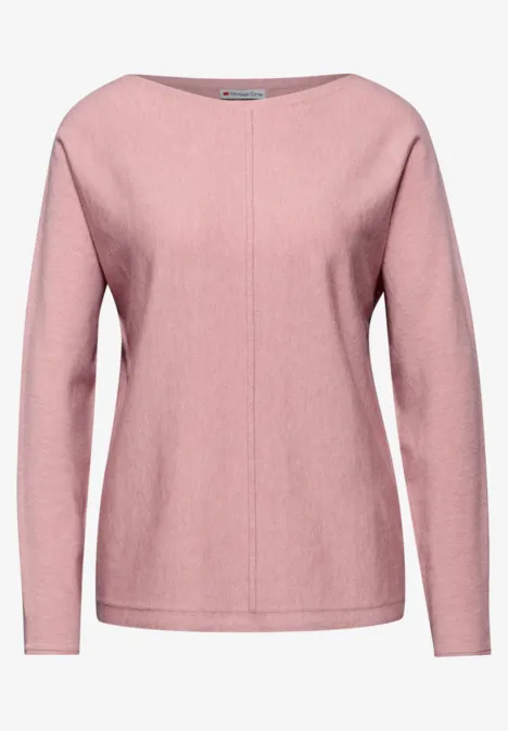 Basis Dolman-trui powder pink mel.