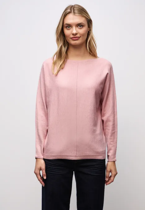 Basis Dolman-trui powder pink mel.