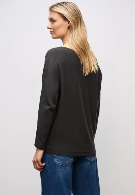 Basis Dolman-trui darkest brown
