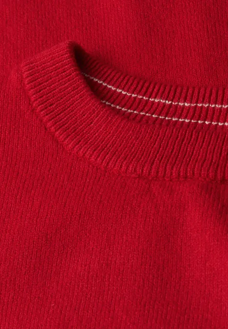 Rundhals Pullover racing red