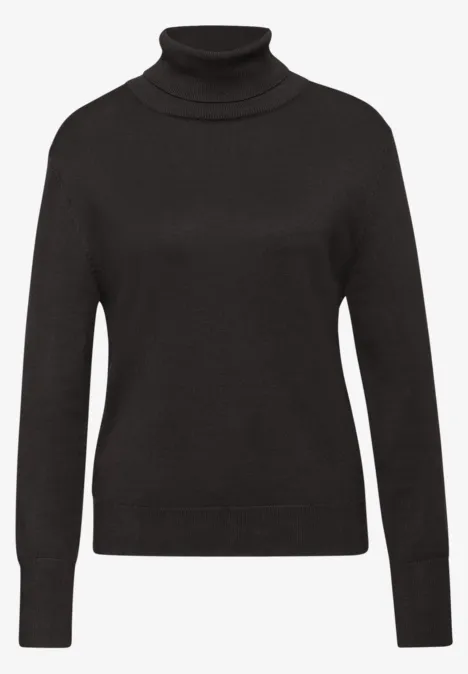 Trui met col darkest brown