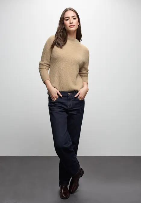 Federgarn Pullover sanded beige