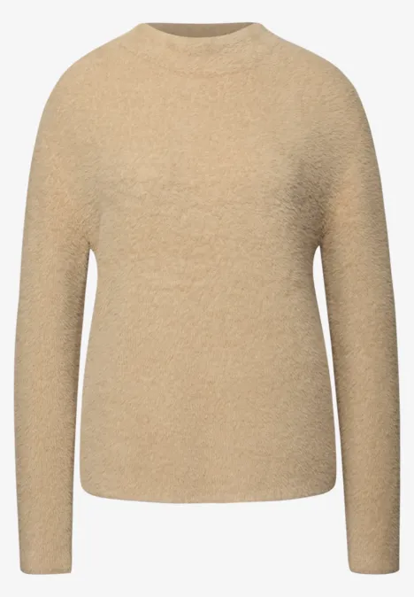 Federgarn Pullover sanded beige