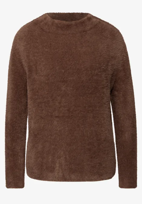 Federgarn Pullover hazelnut brown