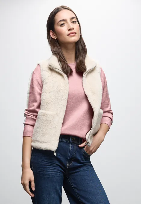 Pullover mit Gallonstreifen powder pink mel.
