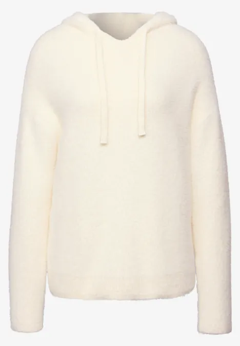 Przytulna bluza z kapturem soft beige