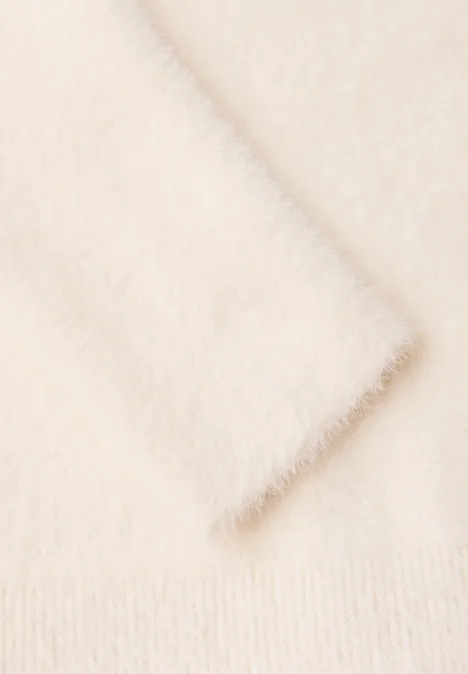 Przytulna bluza z kapturem soft beige