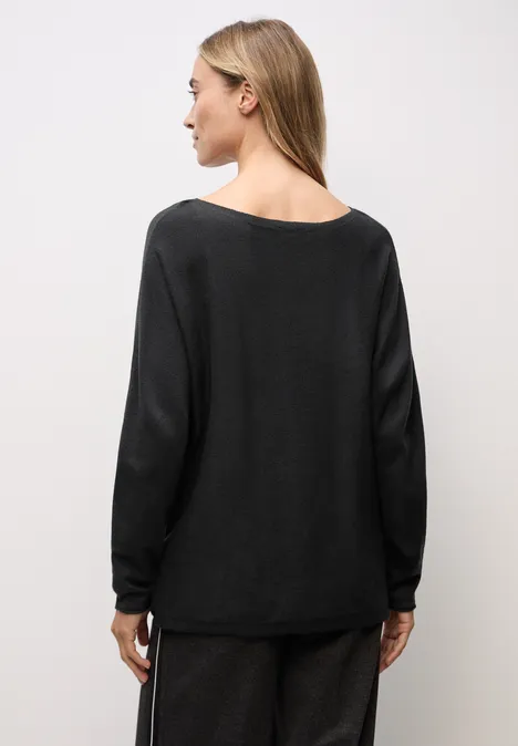 Basic Dolman Pullover Black
