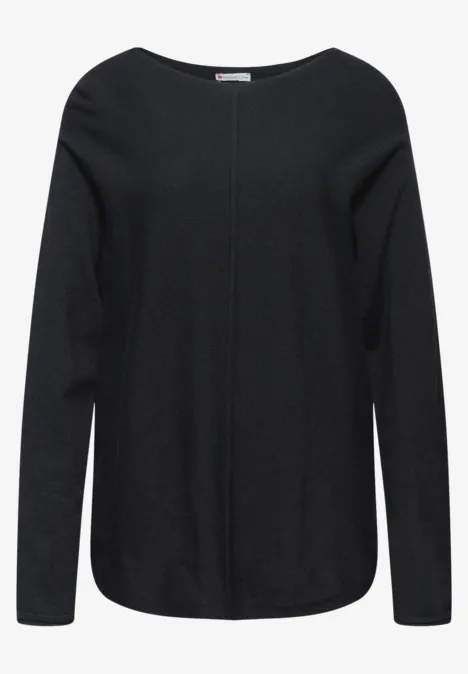 Basic Dolman Pullover Black