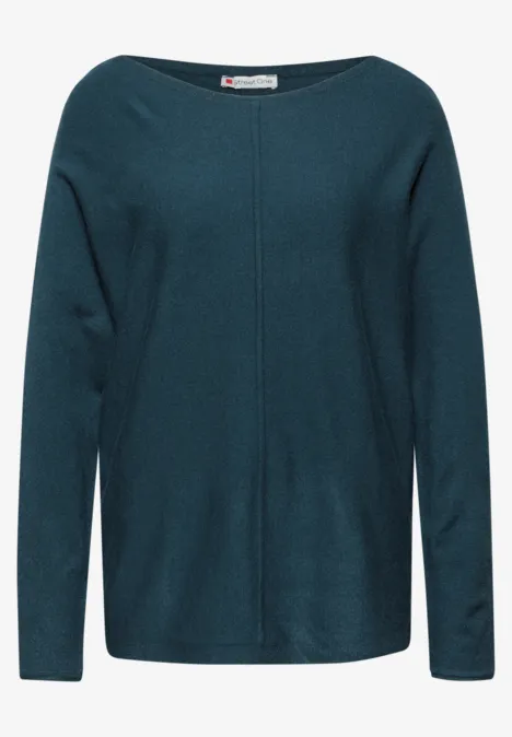 Basic Dolman Pullover tide blue