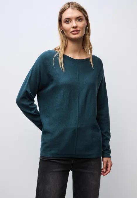 Basic Dolman Pullover tide blue