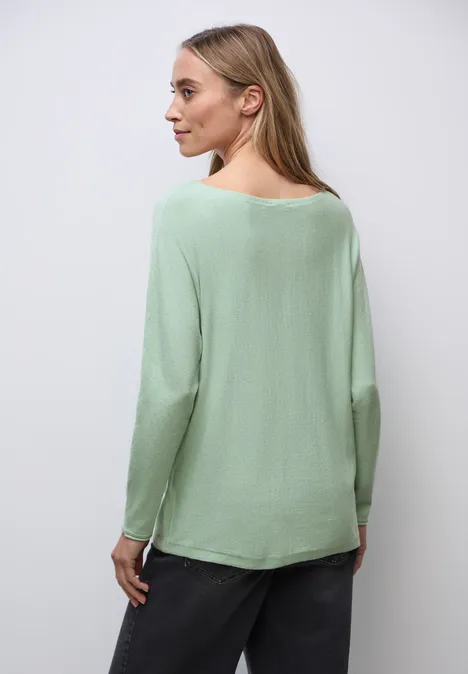 Basic Dolman Pullover serene green mel.