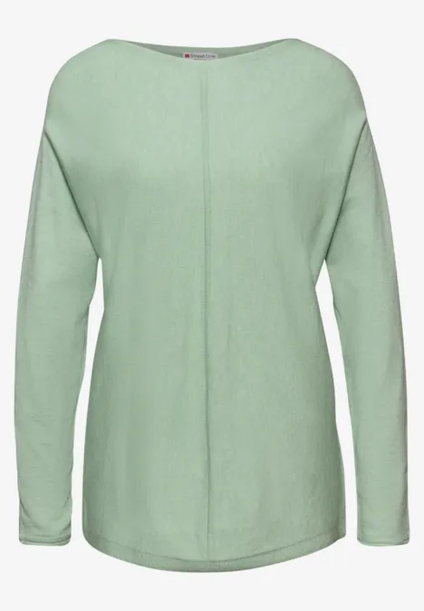 Basic Dolman Pullover serene green mel.