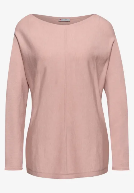 Basic Dolman Pullover faded rose mel.
