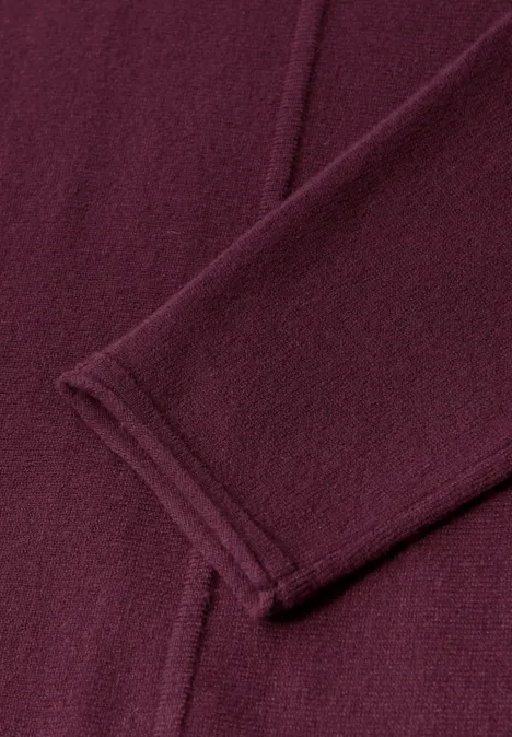 Basic Dolman Pullover wildberry red