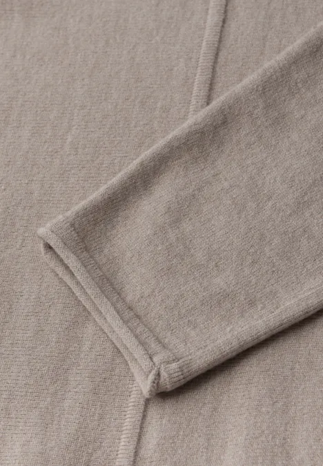 Basis Dolman-trui sandstone mocha mel.
