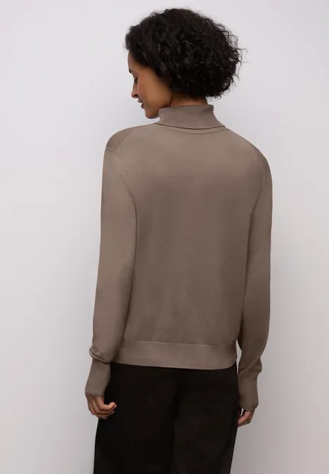 Basic Rollkragen Pullover silk brown Basic Rollkragen Pullover silk brown