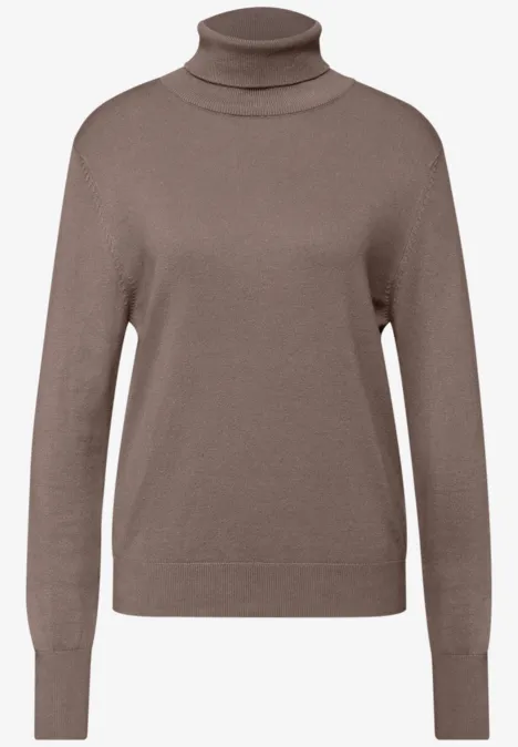 Basic Rollkragen Pullover silk brown Basic Rollkragen Pullover silk brown