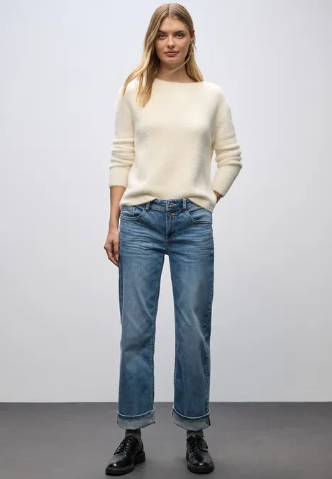 Federgarn Pullover soft beige