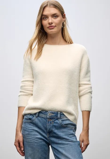 Federgarn Pullover soft beige