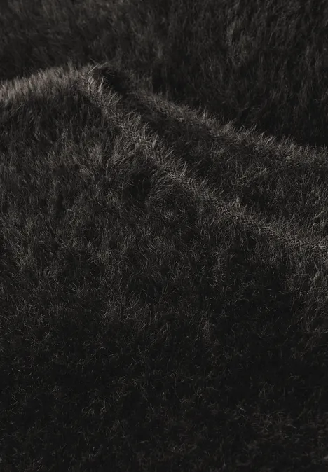 Federgarn Pullover darkest brown