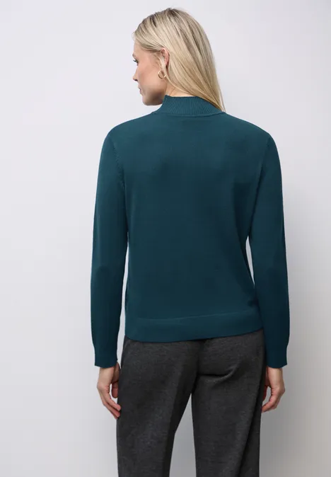 Turtleneck Pullover tide blue