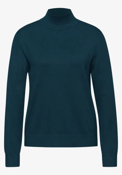 Turtleneck Pullover tide blue