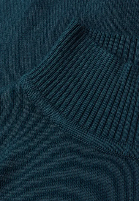 Turtleneck Pullover tide blue