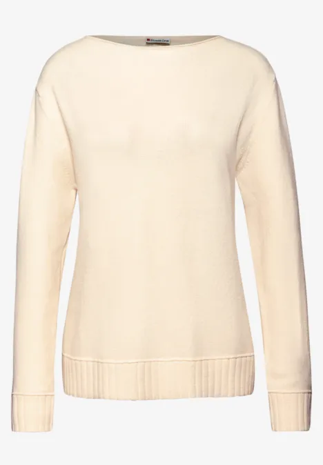 Basic Pullover soft beige
