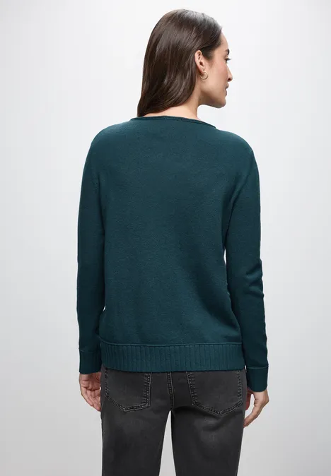 Basic Pullover tide blue