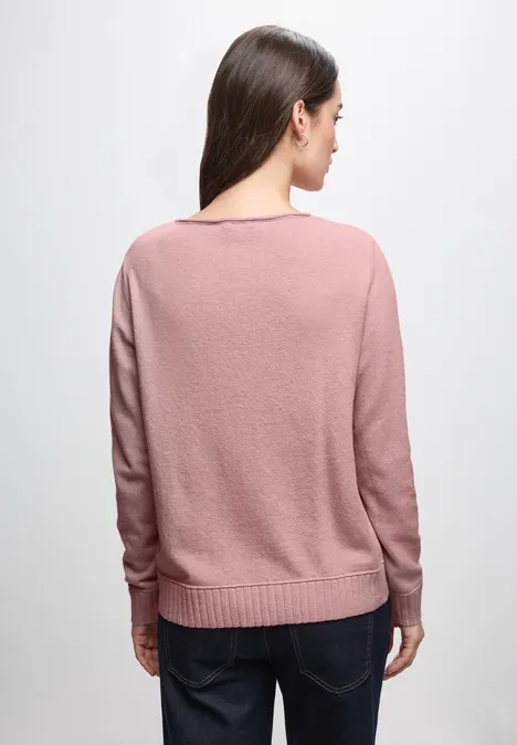 Basic Pullover powder pink mel.