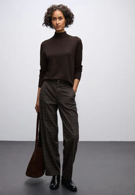 Pullover mit Turtleneck deep roast brown
