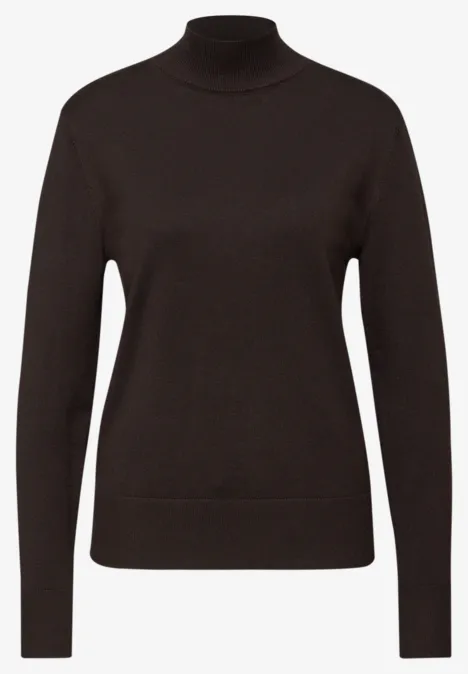 Pullover mit Turtleneck deep roast brown