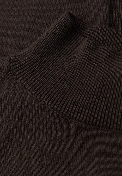 Pullover mit Turtleneck deep roast brown