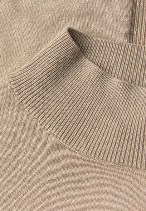 Pullover mit Turtleneck sanded beige