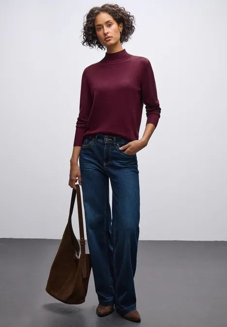 Pullover mit Turtleneck noble red