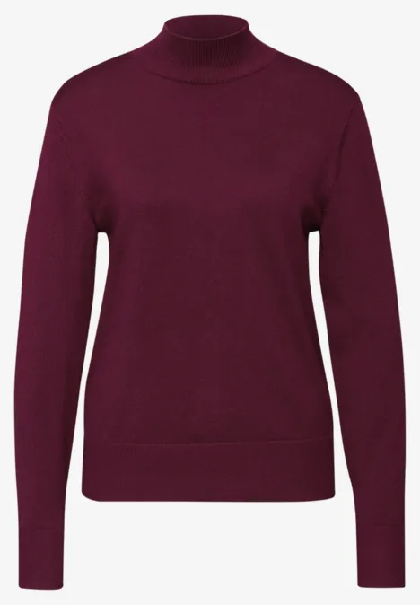 Pullover mit Turtleneck noble red
