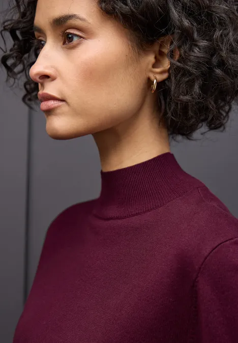 Pullover mit Turtleneck noble red