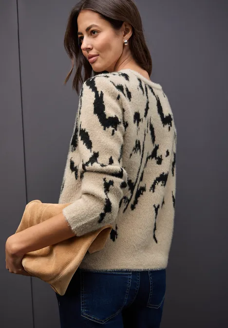 Softer Jacquard Pullover sanded beige Softer Jacquard Pullover sanded beige