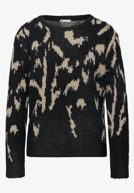 Softer Jacquard Pullover anthra grey Softer Jacquard Pullover anthra grey