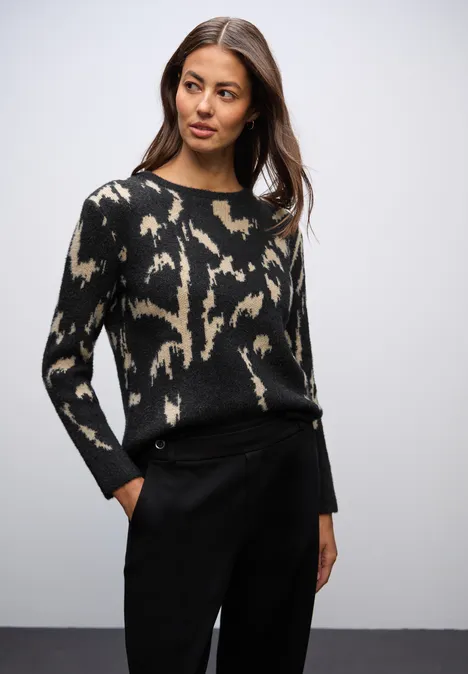 Softer Jacquard Pullover anthra grey Softer Jacquard Pullover anthra grey