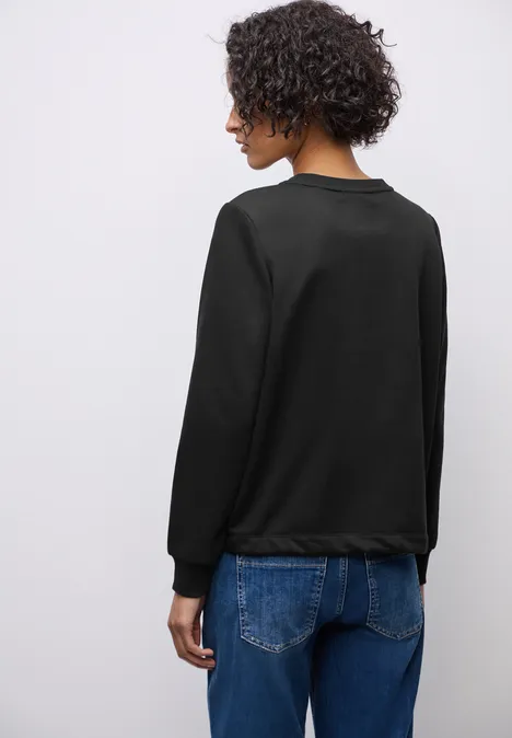 Rundhals Sweatshirt Black