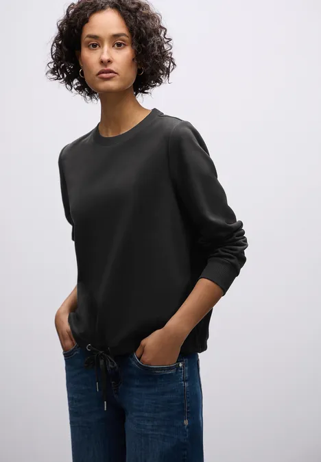 Rundhals Sweatshirt Black