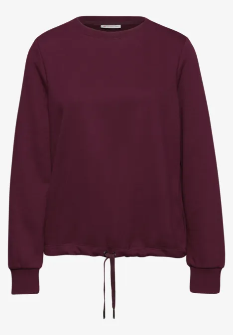 Rundhals Sweatshirt noble red